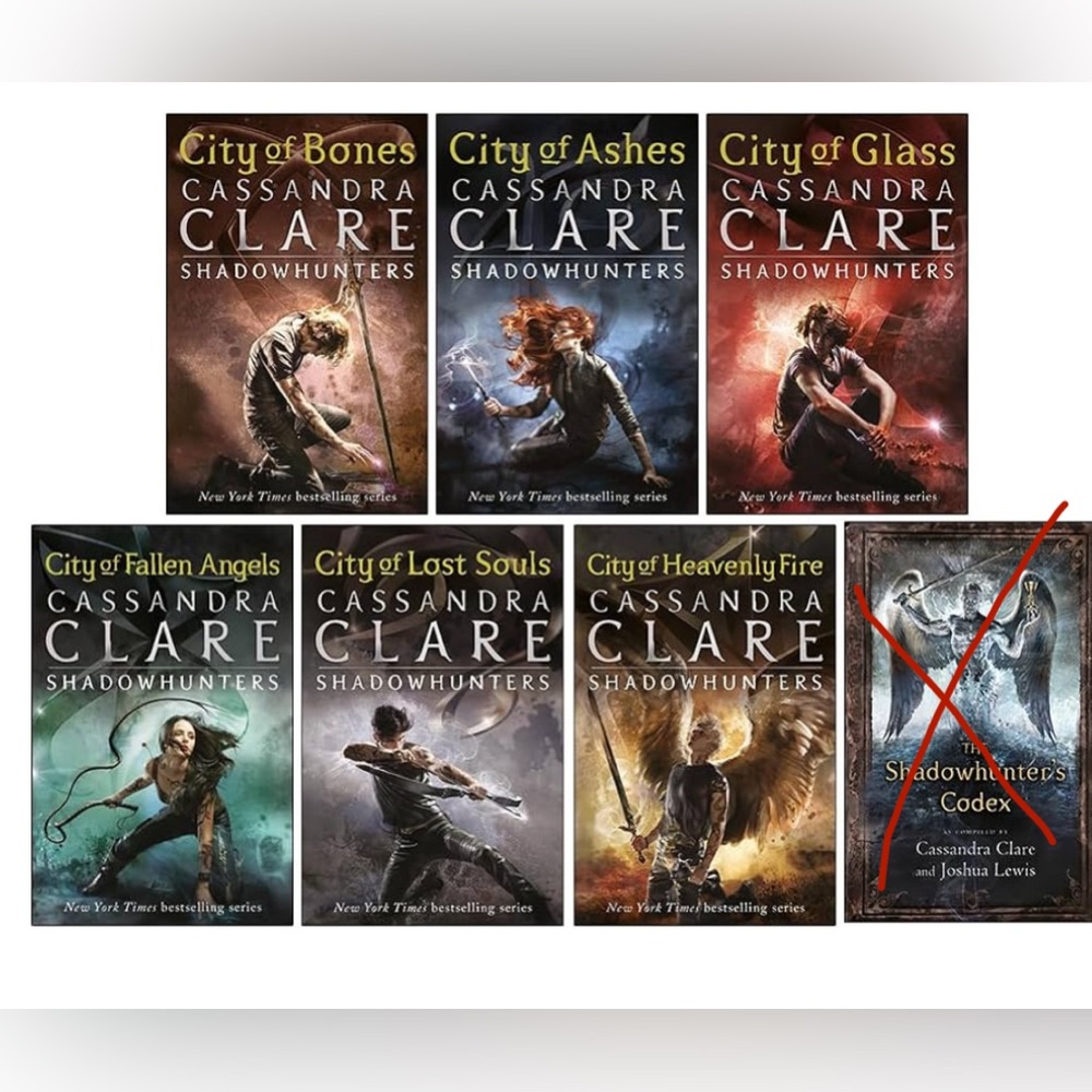 Shadowhunters book set by Cassandra Clare